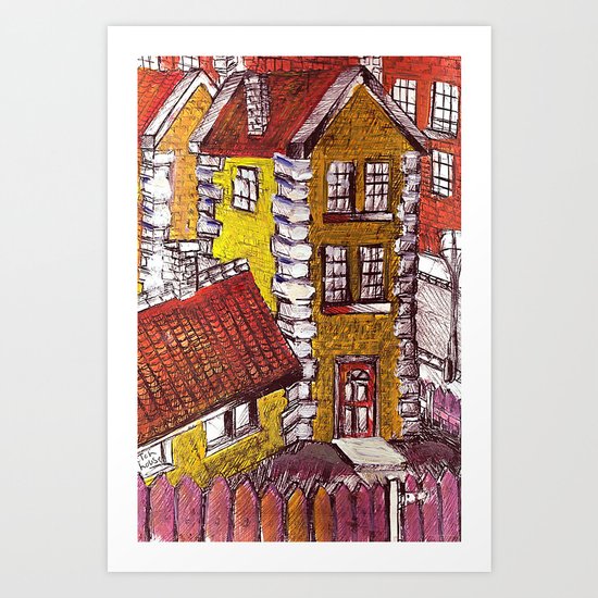 Little Red House Art Print