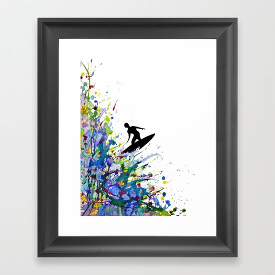 A Pollock's Point Break Framed Art Print