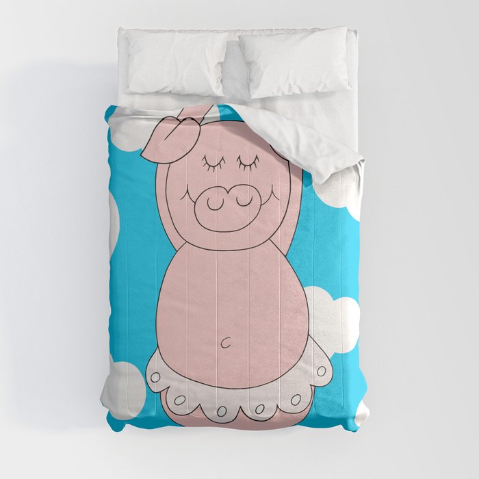 Dancer pig Comforter