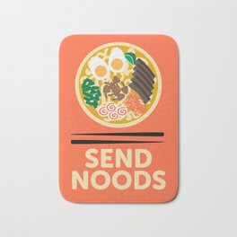 Send Noods Bath Mat | Popart, Graphicdesign, Typography, Noodles, Illustration, Sendnoods, Digital, Sendnudes, Curated, Ramen 
