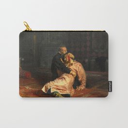 Ivan the Terrible and His Son Ivan on November 16th, 1581_Ilya Repin  Russian-empire painter of Ukrainian birth Carry-All Pouch
