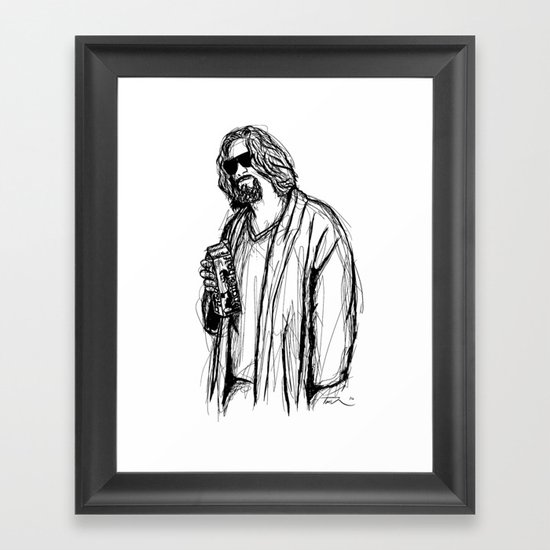 The Dude Framed Art Print