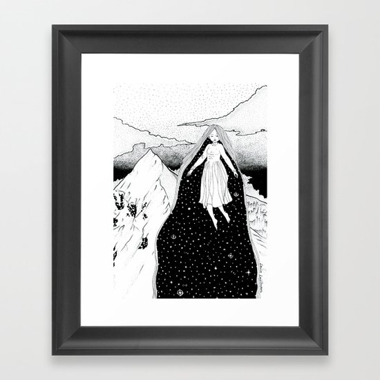 Mountain high Framed Art Print