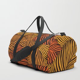 Abstract Autumn leaf pattern, Digital Illustration background Duffle Bag