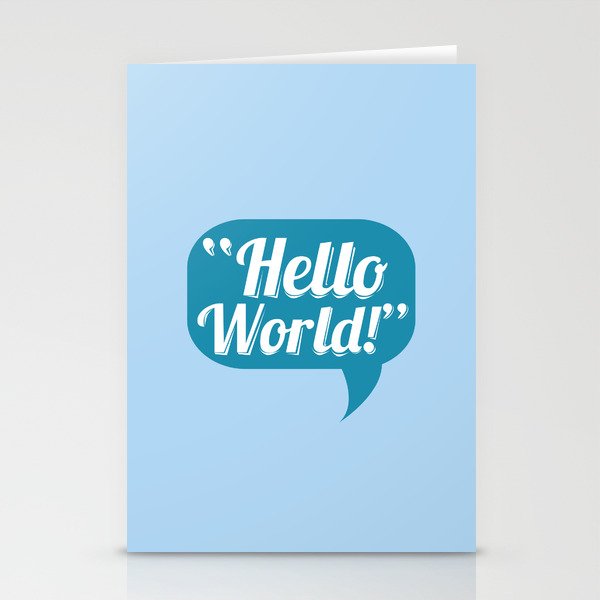 Hello World Stationery Cards