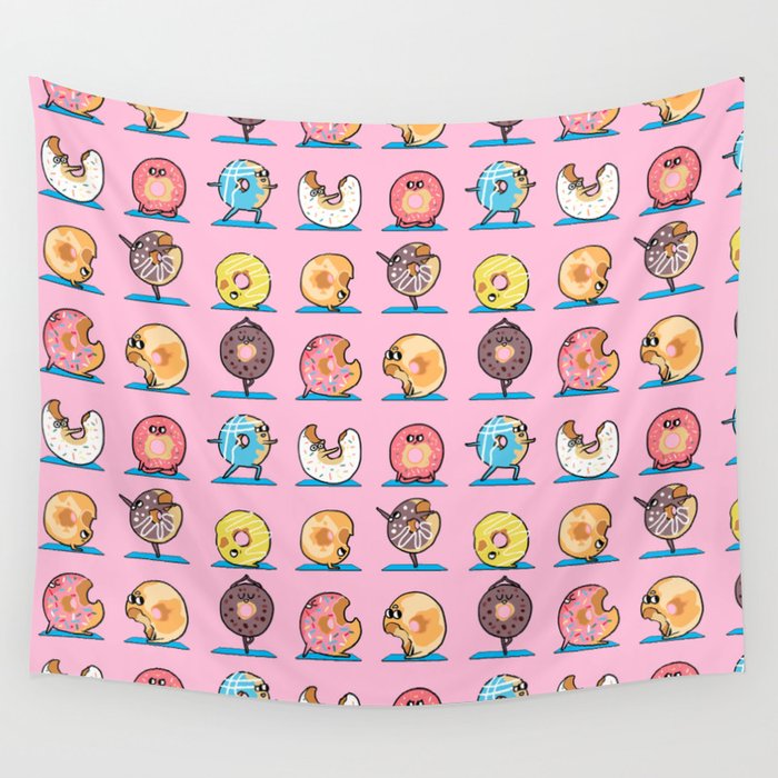 Donut Yoga Wall Tapestry