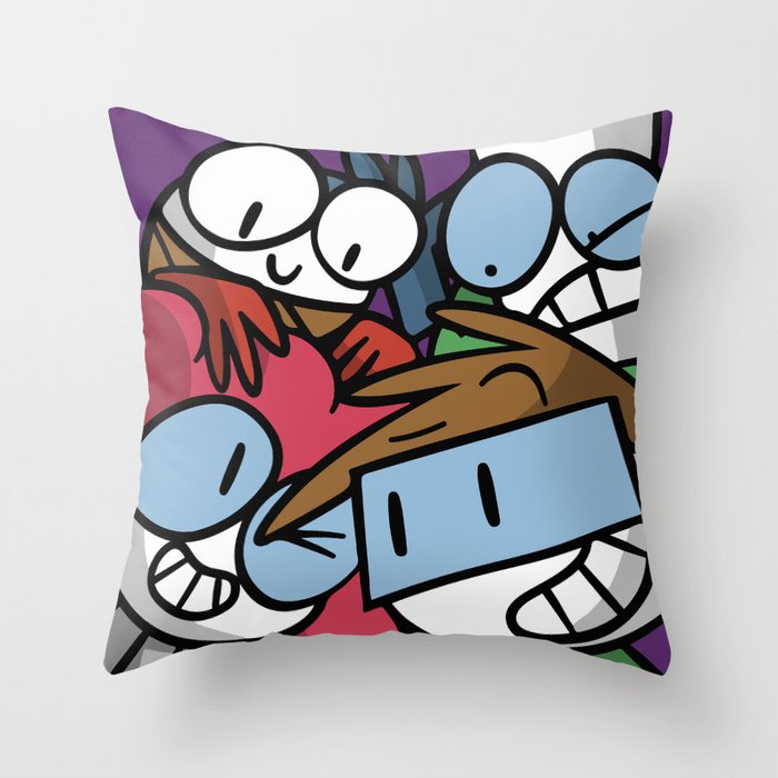 Cyberboard gang Throw Pillow