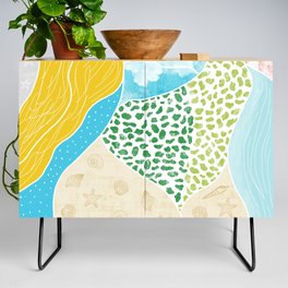 Woman on the Beach Credenza