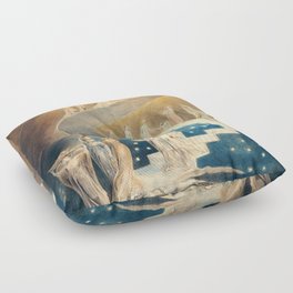 William Blake - Jacob's Ladder Floor Pillow