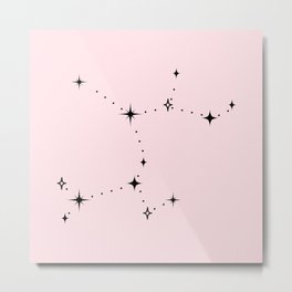 Sagittarius Zodiac Constellation Metal Print