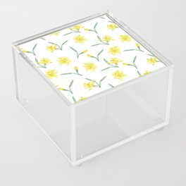 Daffodil Pattern Acrylic Box