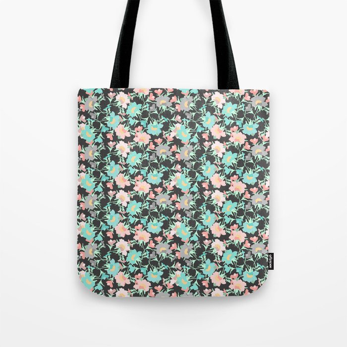 dark and pastel evening primrose flower meaning youth and renewal  Tote Bag
