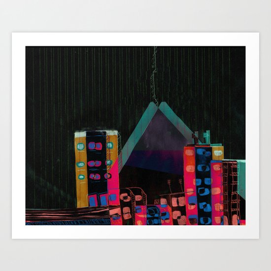 } : -) Art Print
