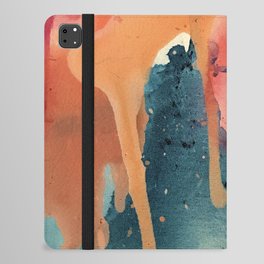 Pour Some Sugar on Me: a colorful mixed media abstract in pinks blues orange and purple iPad Folio Case