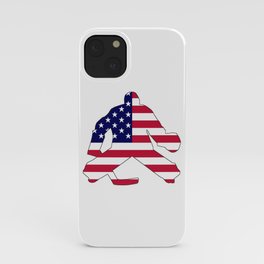 American Flag Goalie iPhone Case