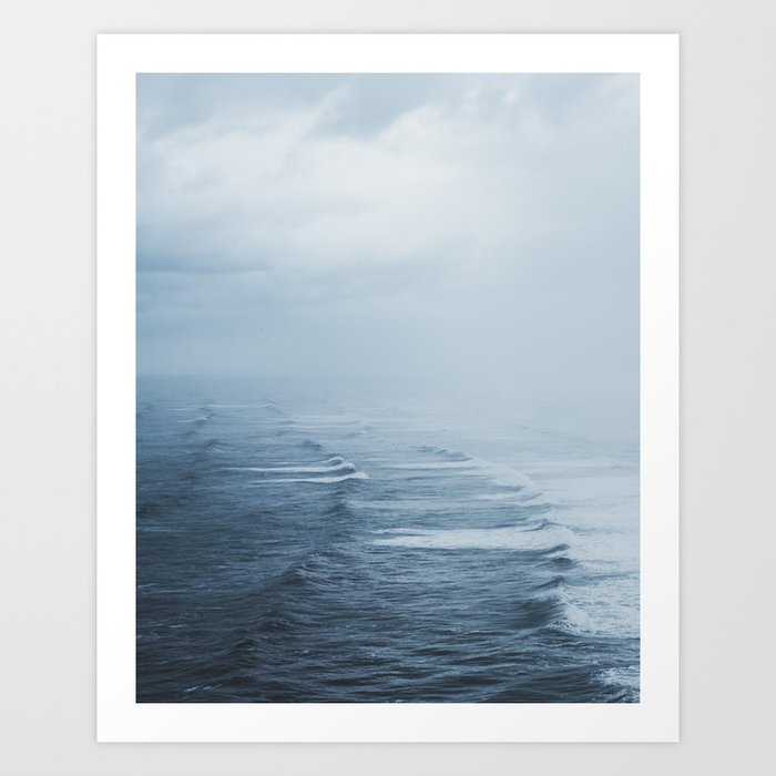 Storms over the Pacific Ocean Art Print