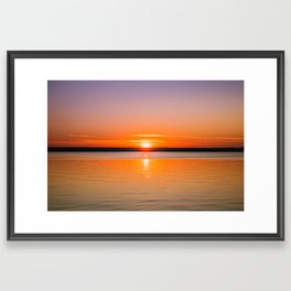 River Sunrise Framed Art Print