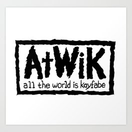 AtWiK "New World Orderly Fashion" Logo Art Print