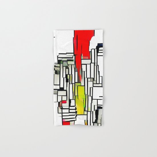 City in the summer Hand & Bath Towel
