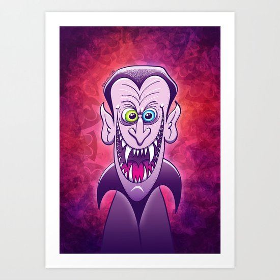 Evil Dracula Art Print