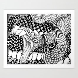 Prisoners - snake Art Print