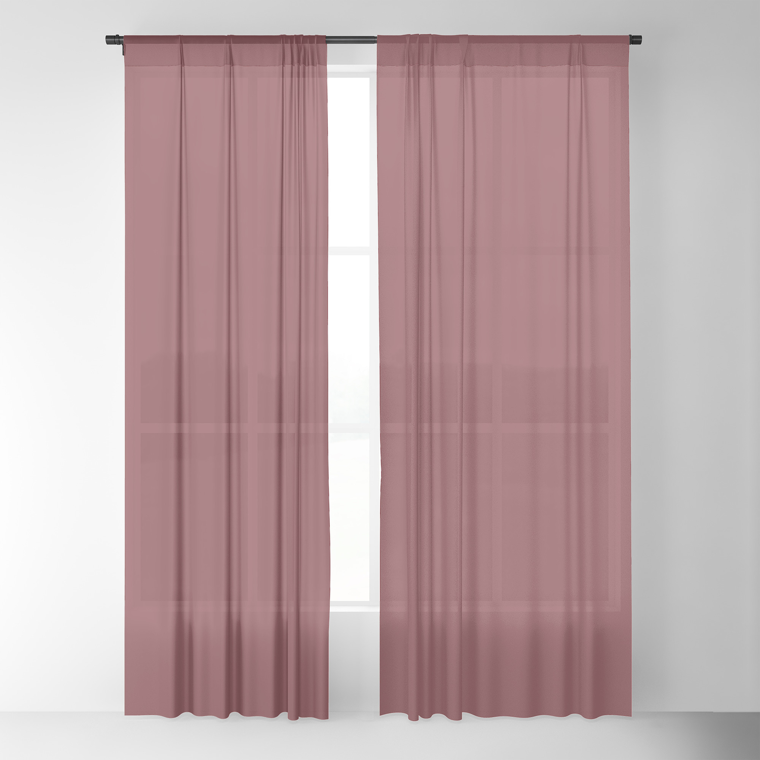 Merlot 19 1534 Tcx Pantone Color Trends London Fall Winter 2019 2020 Solid Colors Sheer Curtain By Eclecticatheart Society6
