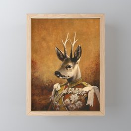 Regal Roe Deer Framed Mini Art Print