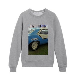 1970 Racing Plymouth Hemi 'Cuda "the most decorated 'Cuda ever" NASCAR b5 blue color photograph / photography poster by Mr. Choppers Kids Crewneck