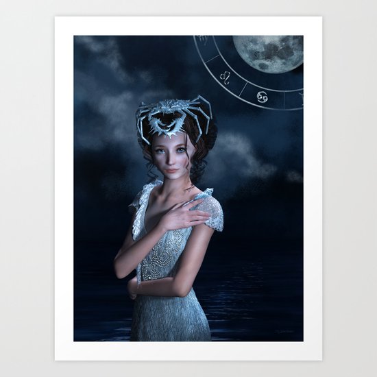 Cancer Zodiac Sign Art Print