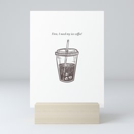 Ice Coffee Mini Art Print