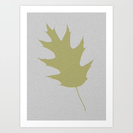 Feuille d'arbre de chêne Art Print