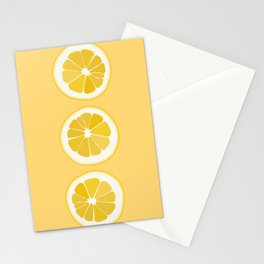 Citron - Lemon on Yellow Art Design Pattern  Stationery Card