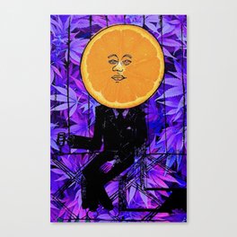 Purple Orange Plant - Dream Pop Surrealism Canvas Print