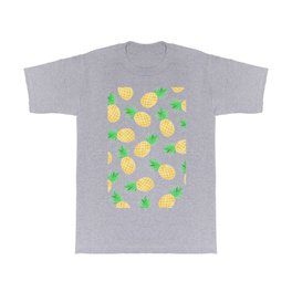 Modern summer watercolor orange green pineapples pattern T Shirt | Yellow, Trendy, Painting, Fruits, Pattern, Modern, Orange, Watercolor, Ropical, Welcome 
