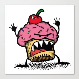 Cupcake Monster Canvas Print