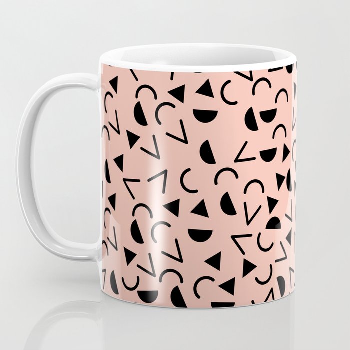 Back to the 80's eighties, funky memphis pattern design Coffee Mug by 5mm  Paper