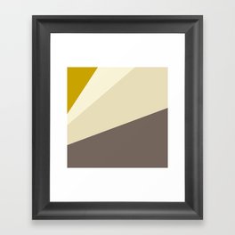 Muted gold and off-white  #society6 #decor #buyart Framed Art Print