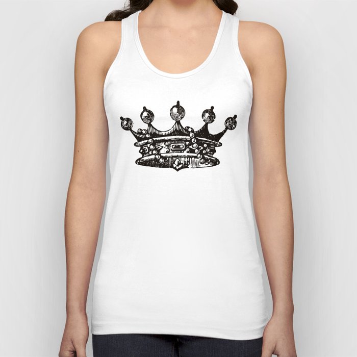 Royal Crown | Vintage Crown | Black and White | Tank Top