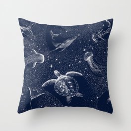 Cosmic Ocean Throw Pillow