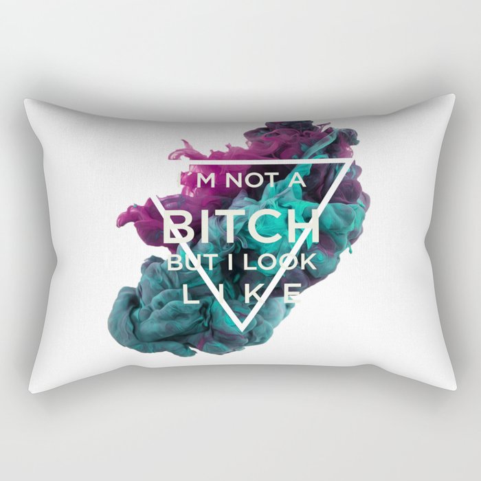Bitch Rectangular Pillow
