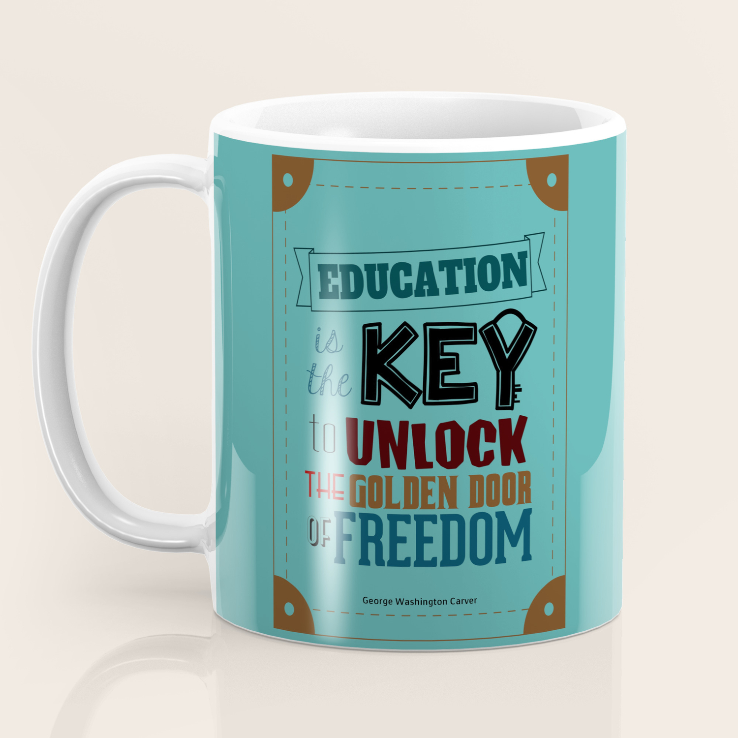 Lab No 4 Education Is The Key To Unlock George Washington Carver Inspirational Quotes Poster Coffee Mug By Labno4 Society6