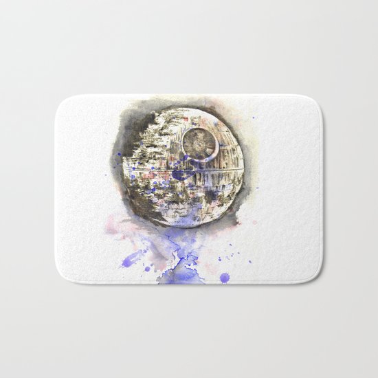 Star War Art Painting The Death Star Bath Mat