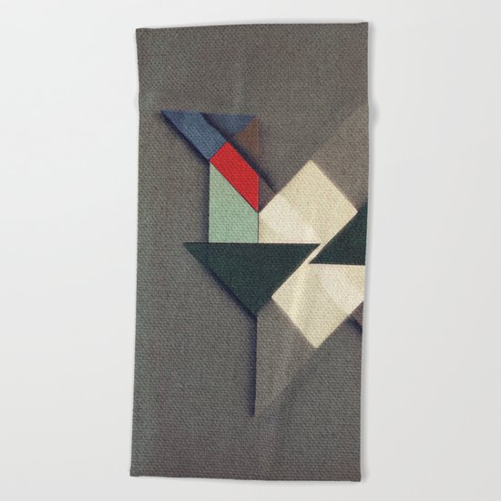 La Réunion Geometrique Beach Towel