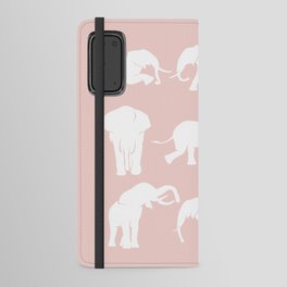 Rose elephant silhouette Android Wallet Case