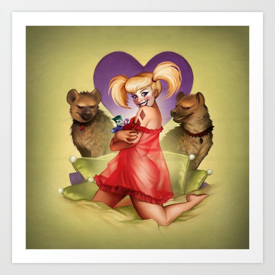 Don'tcha Wanna Rev Up Your Harley? Art Print