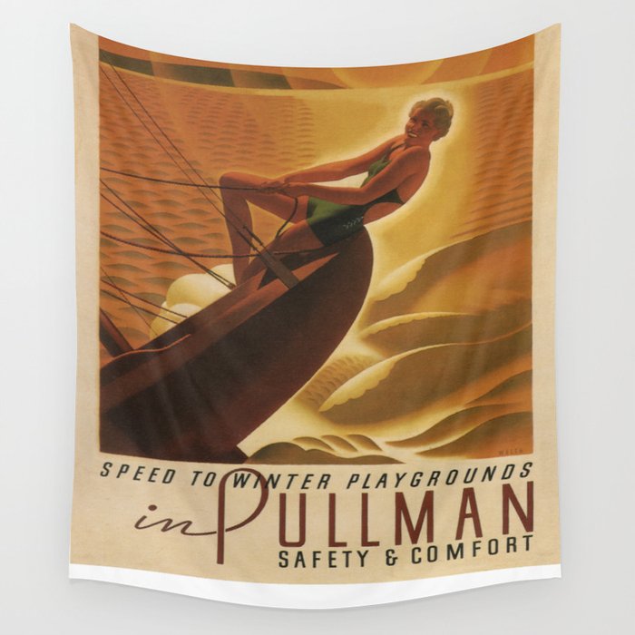 Vintage poster - Pullman Wall Tapestry