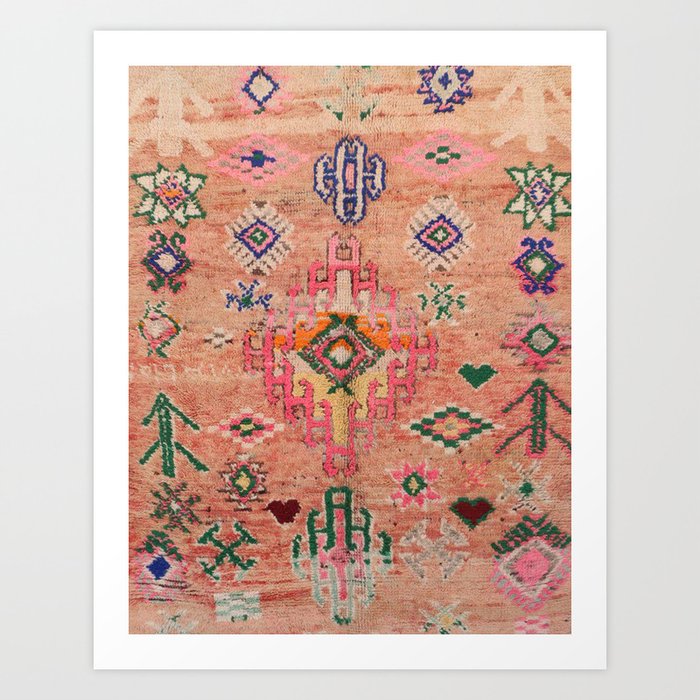 Moroccan Berber Traditional Carpet Art Print