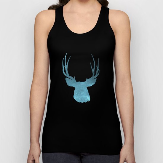 Deer head and stag simple illustration Unisex Tank Top