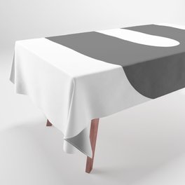 U (Grey & White Letter) Tablecloth