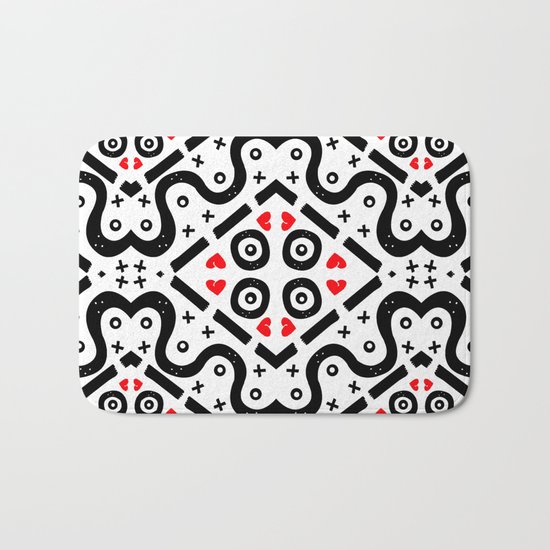 Hugs & Kisses & Love & Hearts & Stuff Bath Mat